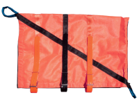 Helicopter Animal Sling Bag-Mesh Fabric/Straps Laid Out